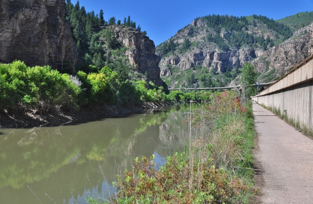 the Glenwood Canyon bike path
